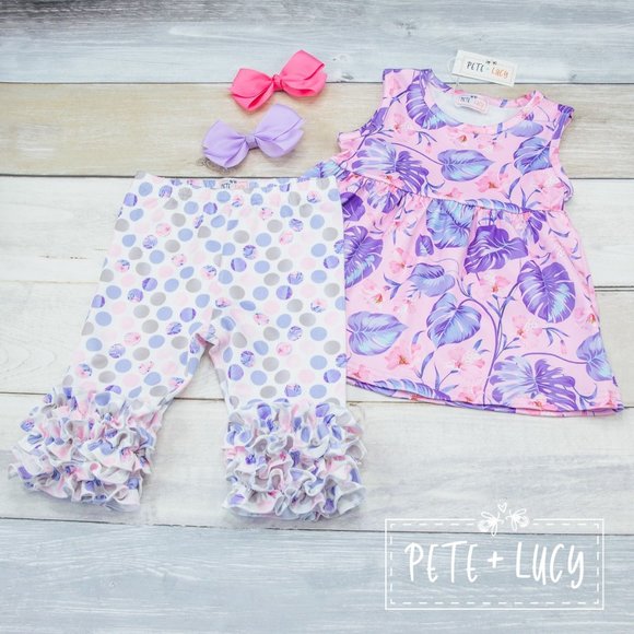 Moo In Bloom Capri Set By Pete + Lucy main image 1